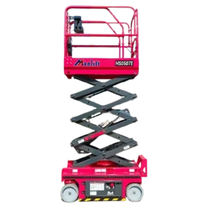 Scissor Lift Manlift HS0507E Penggerak FWD Kapasitas 230 Kg