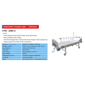 Ranjang Pasien ABS - 1 Engkol 