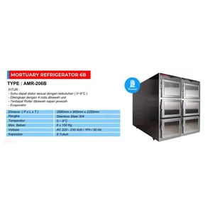 Mortuary Refrigerator 6B - Kantong Jenazah 