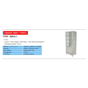 Lemari Asam - Lemari Obat 1 Pintu