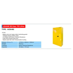 Lemari B3 Kap.170 Litter (Flammable Cabinet)  Peralatan Medis Lainnya