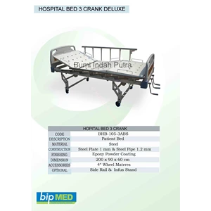 Hospital Bed Cheap 3 Crank ABS