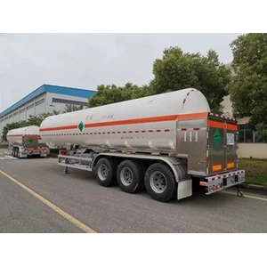 Truk Tangki Trailer Argon Cair 26.5 m3 Berbahan Stainless Steel