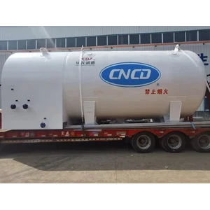 Tangki Cryogenic LNG Horizontal Stainless Steel untuk Bahan Bakar Kapal