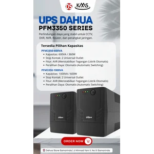 Dahua UPS PFM3350 Series 600VA 1000VA Line Interactive Uninterruptible Power Supply Original