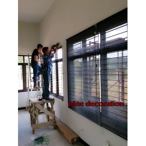 Krey Aluminum Curtain Vitrage Leaf Width 2.5Cm