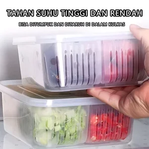 Kotak penyimpanan buah dan sayur di kulkas - Food Tray -  SERI T-C