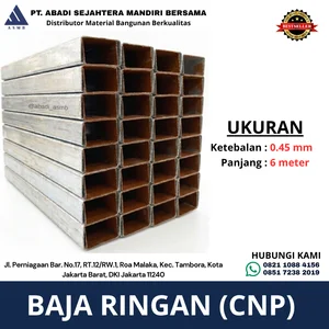 Baja Ringan CNP 0,45 mm dengan Panjang Batang 6 Meter
