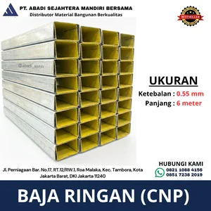 CNP Tebal 0.55 mm Baja Ringan dalam Batang 6 Meter