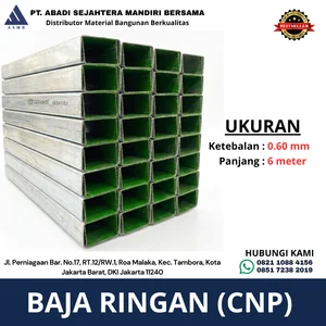 Batang Baja Ringan CNP 6 Meter dengan Ketebalan 0.60 mm