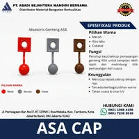 Penutup Kepala Sekrup Genteng Metal ASA Cap
