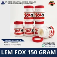 Lem Putih Fox PVAc Botol 150 Gram Kayu Kertas
