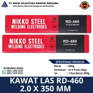 Kawat Las Nikko Steel RD-460 2.0 x 350 mm 20 Kg
