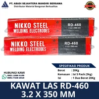 Kawat Las Nikko Steel RD-460 3.2 x 350 mm 20 Kg