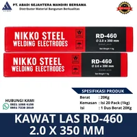 Kawat Las Nikko Steel RD-460 2.0 x 350 mm 1 kg