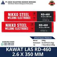 Kawat Las Nikko Steel RD-460 2.6 x 350 mm 1 kg