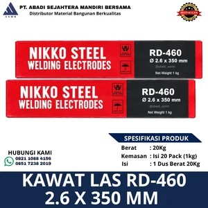 Kawat Las Nikko Steel RD-460 2.6 x 350 mm 1 kg