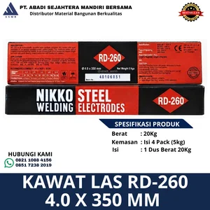 Kawat Las Nikko Steel RD-260 4.0 x 350 mm 5kg