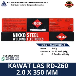 Kawat Las Nikko Steel RD-260 2.0 x 350 mm 1kg