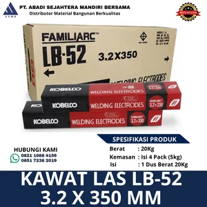 KOBELCO FAMILIARC Kawat Las LB-52 3.2 x 350 mm 5kg