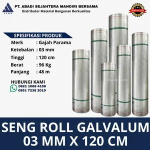 Galvalume Sheet Roll Gajah Parama 03 mm 120 cm