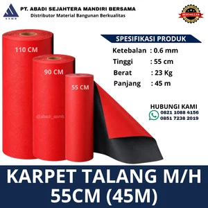 Water Gutter Rubber Carpet ASMB Red Black 55cm
