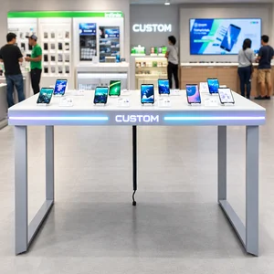 LED Smartphone Display Table for Mobile Retail Stores