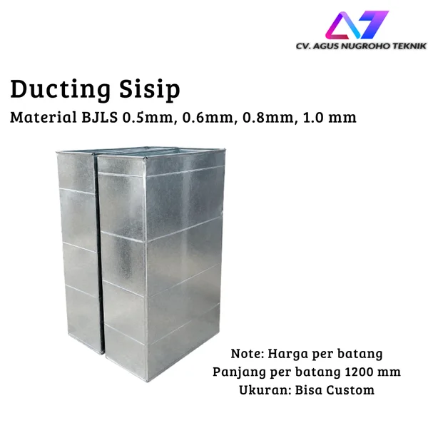Ducting Sisip / Square duct / Ducting Galvanis BJLS