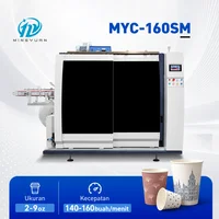Mingyuan MYC-160SM 2-9 oz Mesin Pembuat Paper Cup Berkecepatan Tinggi 140–160 buah/menit