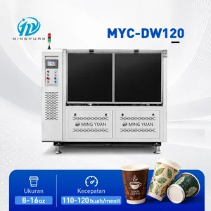 Mingyuan MYC-DW120 8-16oz Mesin Pembuat Sarung Gelas Kertas Dua Lapis Berkecepatan Tinggi 110–120 buah/menit Mesin Pembuat Paper Cup