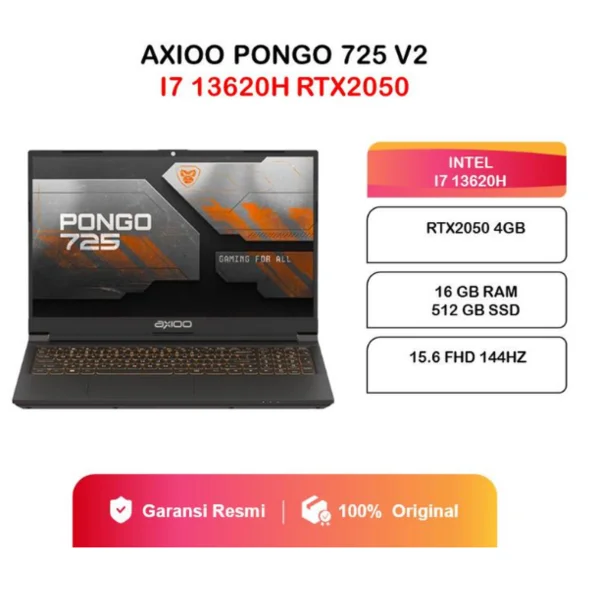 LAPTOP GAMING AXIOO PONGO 725 V2