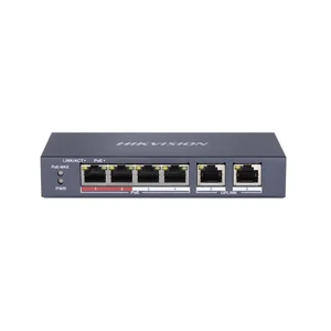 SWITCH HIKVISION DS-3E0106P-E/M SWITCH 4 PORT POE+2 UPLINK