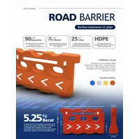  Road Barrier 115 x 65 Cm