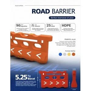  Road Barrier 115 x 65 Cm