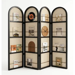 Perabot Rotan Partisi Ruangan Rattan Handmade  Room Divider Rotan Rustic dan Minimalis