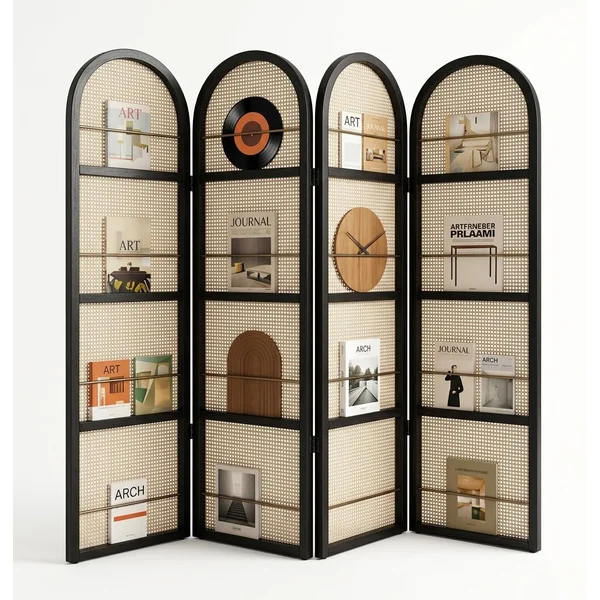 Perabot Rotan Partisi Ruangan Rattan Handmade  Room Divider Rotan Rustic dan Minimalis