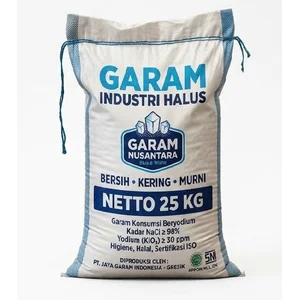 Garam kasar/krosok kemasan 25 kg kemasan ekonomis garam industri