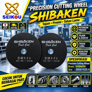 Cutting Wheel (Batu Gerinda Potong) SHIBAKEN 205x1x25.4  Brand Japan Murah Tajam Awet
