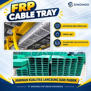 FRP CABLE TRAY per Meter Bisa Custom Ukuran dan Tipe