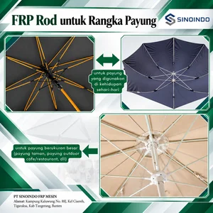 FIBERGLASS ROD BATANG FIBERGLASS FRP SOLID ELASTIS (BISA CUSTOM SIZE) untuk keperluan pertanian-tenda-payung-dll
