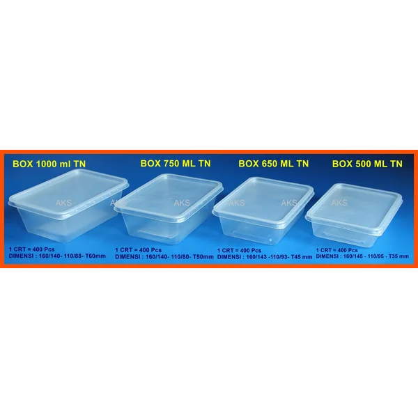 Kotak Makan 500 ml 500 Pcs