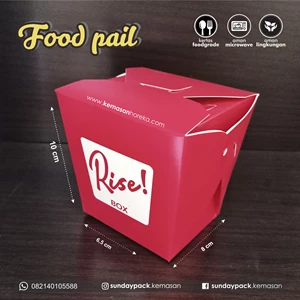  Paper Food Rice Box Pail