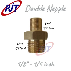 Double Nipple Pipa 1/8 - 1/4 inch