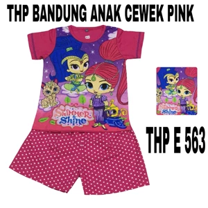 Baju anak Bandung HP E 563 pink cewek uk 4-6