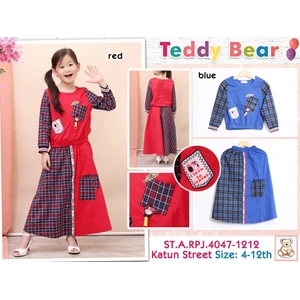 Setelan muslim teddy bear anak 4047-1212 (distributor)