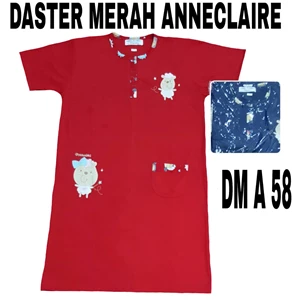 Baju tidur daster merah anneclaire DM A 58