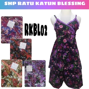 Cotton strap SHP nightgown RKBL 02 blessing