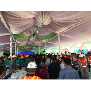 DEKORASI SARUNG KURSI  Bahan Satin