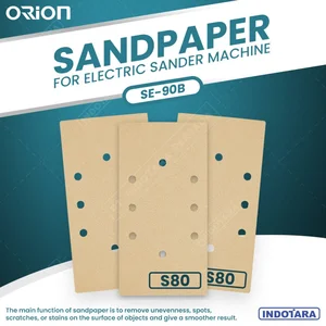 20 Pcs Kertas Amplas Kotak Persegi 95 x 245 mm - Orion Sanding Paper