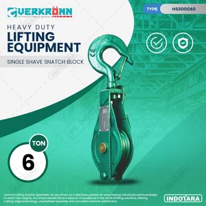 Alat Pengangkat Blok Katrol Single Shave Snatch Block Verkronn 6 Ton